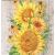 Serwetka -3362- MINI 25x25 cm , wzór 4 krotny / słoneczniki